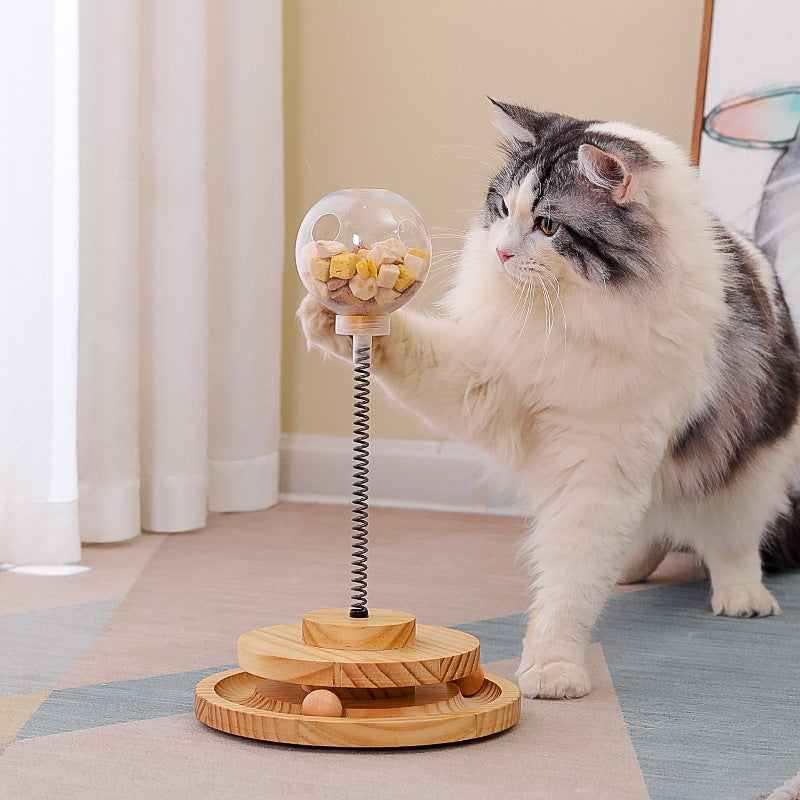 PurrPop Treat Dispenser – Interactive Catnip Treat Toy & Slow Feeder for Curious Cats and Small Dogs