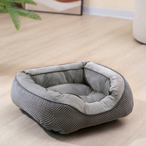 Calming Plush Dog Crate Bed for Medium Dogs