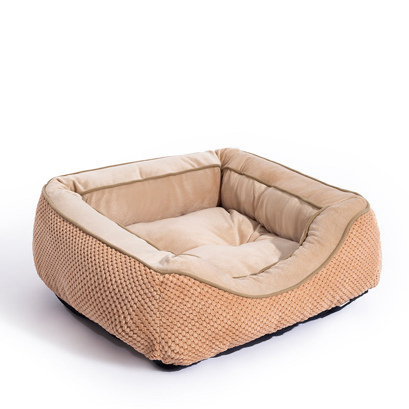 Calming Plush Dog Crate Bed for Medium Dogs