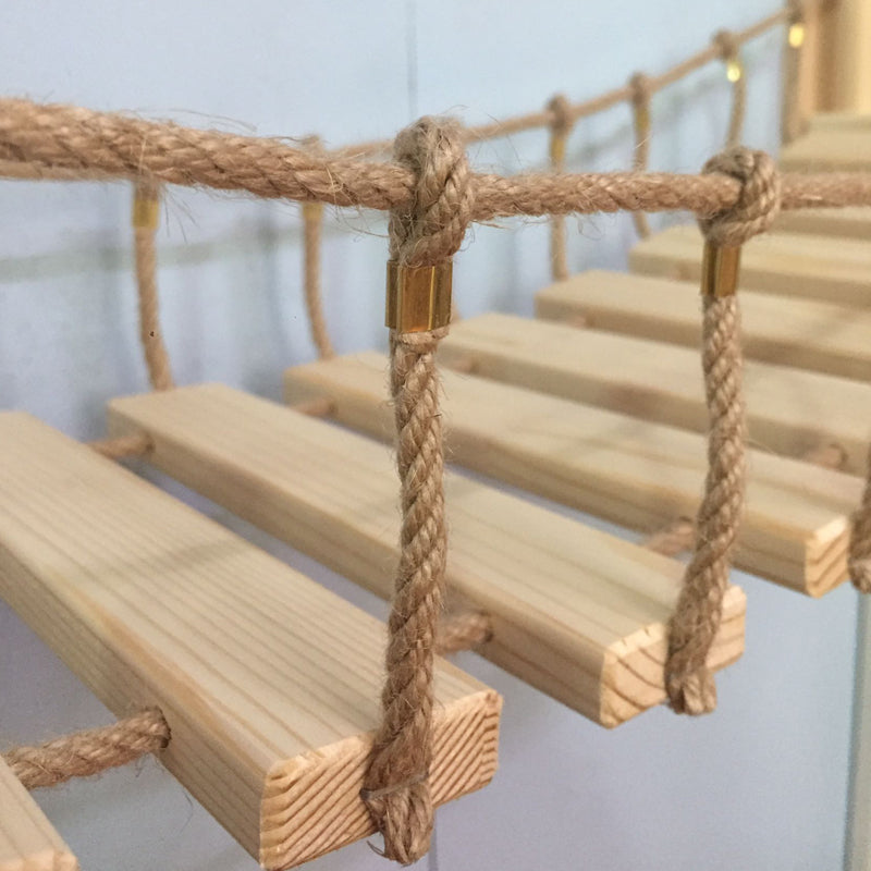 Wall Mounted Pine Wood Cat Climber