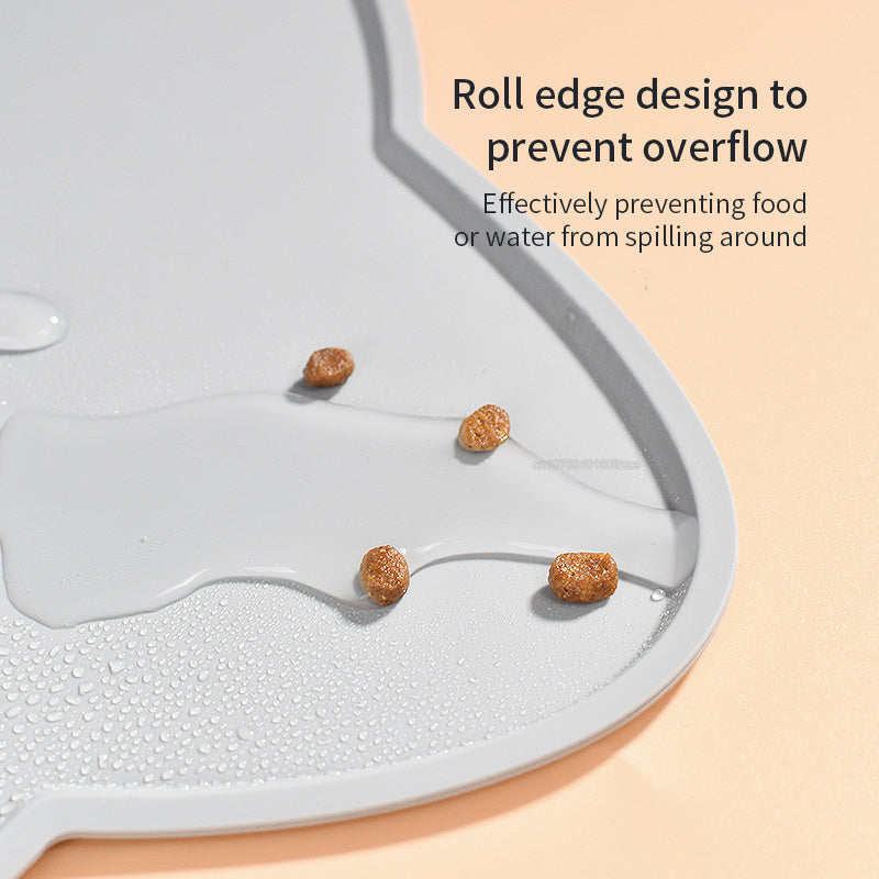 PurePaws Feeding Mat – Waterproof Silicone Pet Food & Water Placemat for Dogs and Cats with Non Slip Easy Clean Design